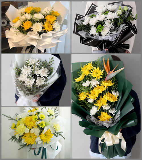 山东莱芜莱城区高庄街道站里村白事花束代送